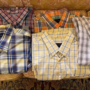 Lot of five Scott Barber long-sleeve, men’s shirts. All size 2XL.